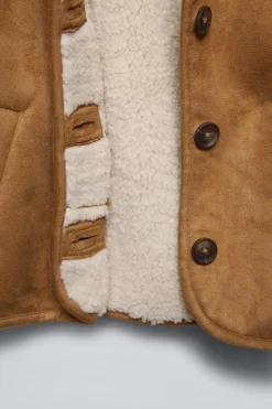 Niños ZARA 1½ - 6 Años·Abrigos|6 - 18 Meses·Abrigos / Buzos<ABRIGO DOBLE FAZ CAPUCHA