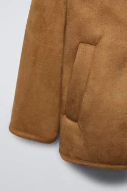 Niños ZARA 1½ - 6 Años·Abrigos|6 - 18 Meses·Abrigos / Buzos<ABRIGO DOBLE FAZ CAPUCHA