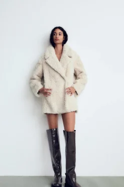 Clearance ABRIGO EFECTO PELO Mujer Abrigos / Anoraks