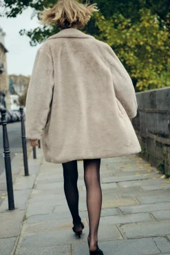 Fashion ABRIGO EFECTO PELO Mujer Abrigos / Anoraks