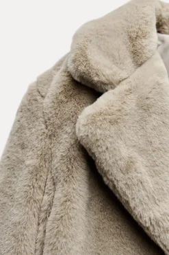 Fashion ABRIGO EFECTO PELO Mujer Abrigos / Anoraks