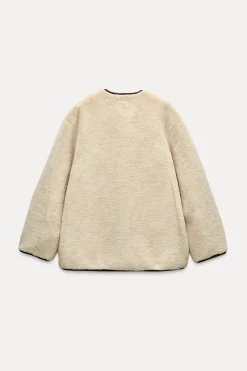 Discount ABRIGO EFECTO PELO ALAMARES Mujer Abrigos / Anoraks