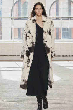 Best ABRIGO EFECTO PELO ESTAMPADO ANIMAL ZW COLLECTION Mujer Abrigos / Anoraks