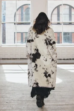 Best ABRIGO EFECTO PELO ESTAMPADO ANIMAL ZW COLLECTION Mujer Abrigos / Anoraks