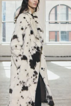 Best ABRIGO EFECTO PELO ESTAMPADO ANIMAL ZW COLLECTION Mujer Abrigos / Anoraks