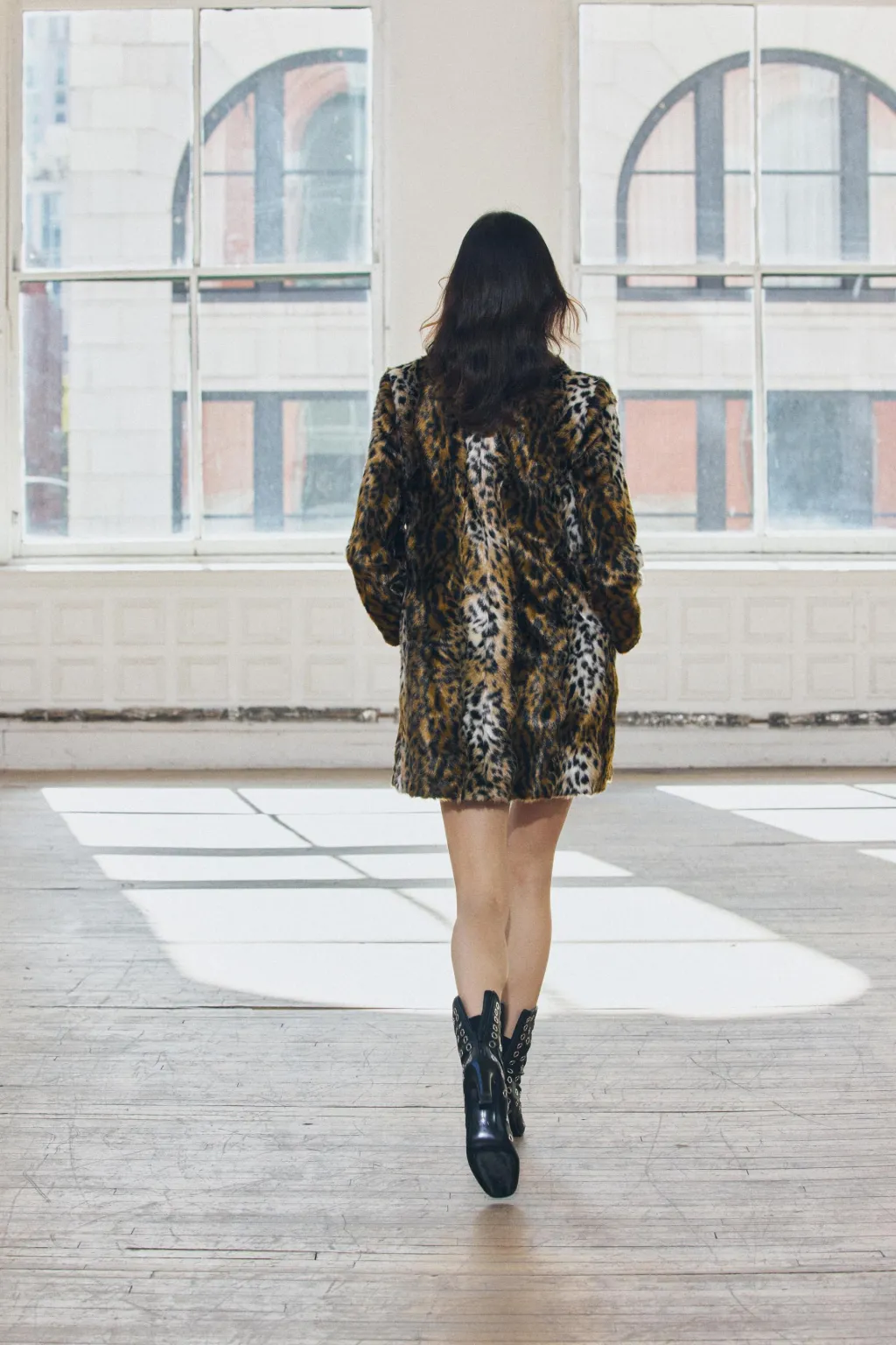 Discount ABRIGO EFECTO PELO ESTAMPADO ANIMAL ZW COLLECTION Mujer Abrigos / Anoraks