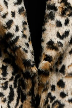 Best ABRIGO EFECTO PELO ESTAMPADO ANIMAL Mujer Abrigos / Anoraks