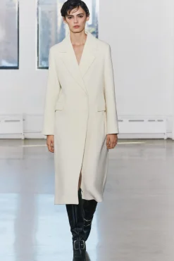 Discount ABRIGO ENTALLADO MEZCLA LANA MANTECO ZW COLLECTION Mujer Abrigos / Anoraks