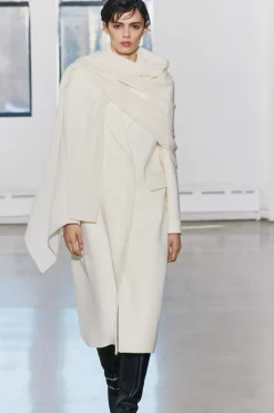 Discount ABRIGO ENTALLADO MEZCLA LANA MANTECO ZW COLLECTION Mujer Abrigos / Anoraks