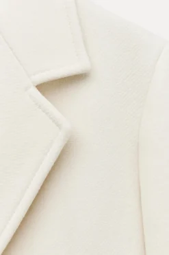 Discount ABRIGO ENTALLADO MEZCLA LANA MANTECO ZW COLLECTION Mujer Abrigos / Anoraks