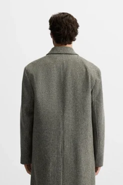 Sale ABRIGO ESTRUCTURA ESPIGA Hombre Cazadoras|Abrigos / Gabardinas