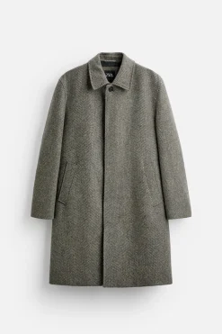 Sale ABRIGO ESTRUCTURA ESPIGA Hombre Cazadoras|Abrigos / Gabardinas