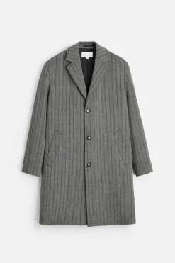 Fashion ABRIGO LANA ESPIGA Hombre Cazadoras|Abrigos / Gabardinas