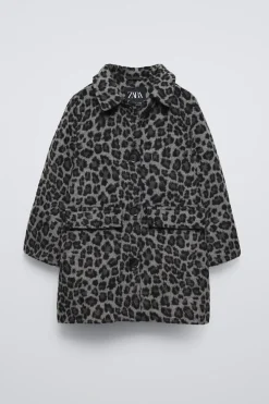 Niños ZARA 6 - 14 Años·Abrigos<ABRIGO LARGO ANIMAL PRINT