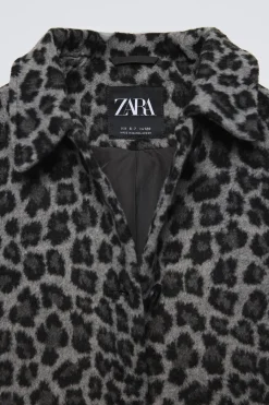 Niños ZARA 6 - 14 Años·Abrigos<ABRIGO LARGO ANIMAL PRINT