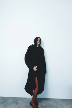 New ABRIGO LARGO BORREGUILLO Mujer Abrigos / Anoraks