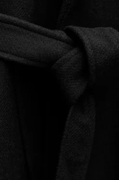 Best ABRIGO LARGO CINTURÓN CON LANA Mujer Abrigos / Anoraks