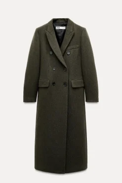 Best ABRIGO LARGO CON LANA ZW COLLECTION Mujer Abrigos / Anoraks