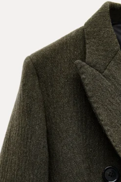 Best ABRIGO LARGO CON LANA ZW COLLECTION Mujer Abrigos / Anoraks