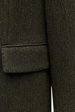 Best ABRIGO LARGO CON LANA ZW COLLECTION Mujer Abrigos / Anoraks