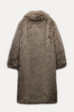 Discount ABRIGO LARGO EFECTO PELO Mujer Abrigos / Anoraks