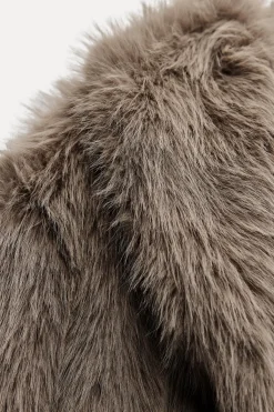 Discount ABRIGO LARGO EFECTO PELO Mujer Abrigos / Anoraks