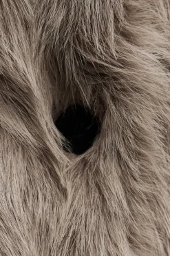 Discount ABRIGO LARGO EFECTO PELO Mujer Abrigos / Anoraks