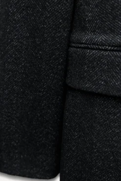 Best ABRIGO LARGO ESPIGA ZW COLLECTION Mujer Abrigos / Anoraks