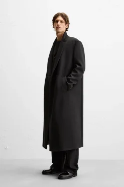 Clearance ABRIGO LARGO ESTRUCTURA Hombre Cazadoras|Abrigos / Gabardinas