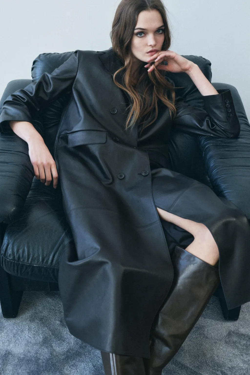 Clearance ABRIGO LARGO PIEL 100% ZW COLLECTION Mujer Abrigos / Anoraks