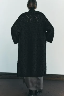 Fashion ABRIGO LARGO PUNTO ESTRUCTURA Mujer Abrigos / Anoraks|Cárdigan / Jerséis