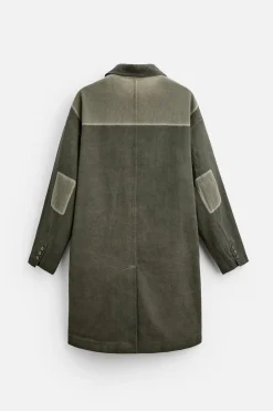 Best ABRIGO LAVADO COLOR BLOCK Hombre Cazadoras|Abrigos / Gabardinas