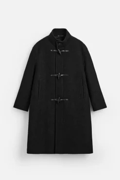 New ABRIGO MEZCLA LANA Hombre Cazadoras|Abrigos / Gabardinas