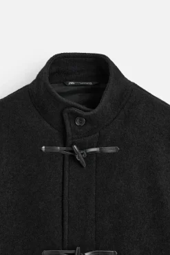 New ABRIGO MEZCLA LANA Hombre Cazadoras|Abrigos / Gabardinas