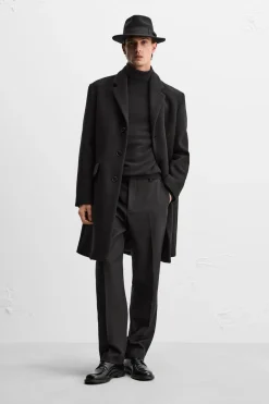 Online ABRIGO MEZCLA LANA Hombre Cazadoras|Abrigos / Gabardinas