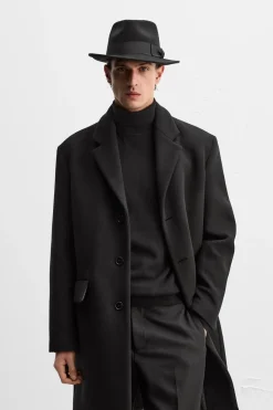 Online ABRIGO MEZCLA LANA Hombre Cazadoras|Abrigos / Gabardinas