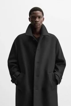 Best ABRIGO MEZCLA LANA Hombre Cazadoras|Abrigos / Gabardinas