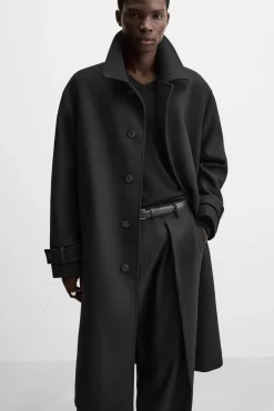 Best ABRIGO MEZCLA LANA Hombre Cazadoras|Abrigos / Gabardinas