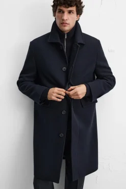 Best ABRIGO MEZCLA LANA ESTRUCTURA Hombre Cazadoras|Abrigos / Gabardinas