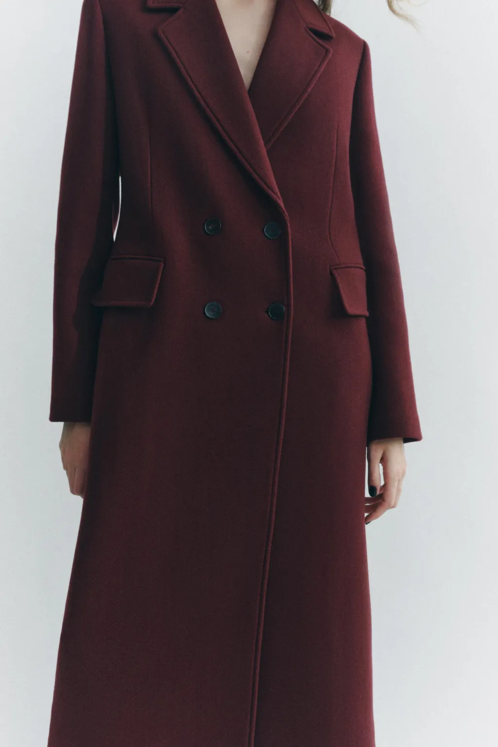 Fashion ABRIGO MEZCLA LANA MANTECO ZW COLLECTION Mujer Abrigos / Anoraks