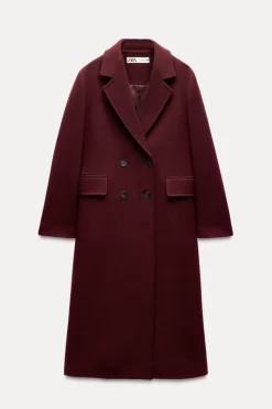 Fashion ABRIGO MEZCLA LANA MANTECO ZW COLLECTION Mujer Abrigos / Anoraks