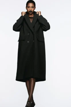 Clearance ABRIGO OVERSIZE CON LANA Mujer Abrigos / Anoraks