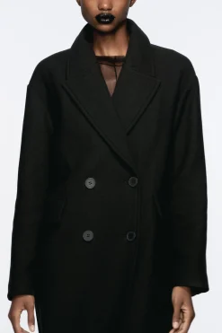 Clearance ABRIGO OVERSIZE CON LANA Mujer Abrigos / Anoraks