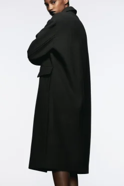 Clearance ABRIGO OVERSIZE CON LANA Mujer Abrigos / Anoraks