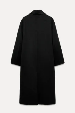 Online ABRIGO OVERSIZE CRUZADO CON LANA Mujer Abrigos / Anoraks