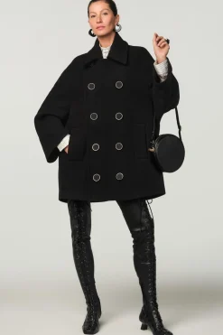 Online ABRIGO OVERSIZE MEZCLA LANA X STEFANO PILATI Mujer Abrigos / Anoraks