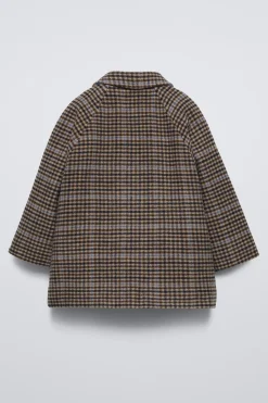 Niños ZARA 1½ - 6 Años·Abrigos|6 - 18 Meses·Abrigos / Buzos<ABRIGO PAÑO CUADROS