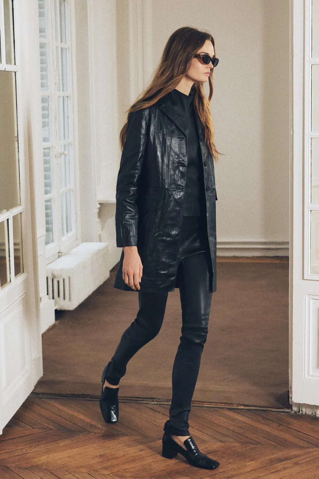 Fashion ABRIGO PIEL 100% EFECTO CRINKLE ZW COLLECTION Mujer Abrigos / Anoraks