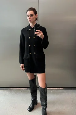 Online ABRIGO PUNTO 100% LANA Mujer Cárdigan / Jerséis|Punto