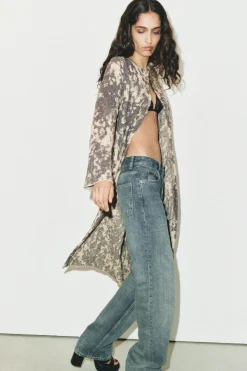 Best ABRIGO PUNTO JACQUARD Mujer Abrigos / Anoraks|Cárdigan / Jerséis